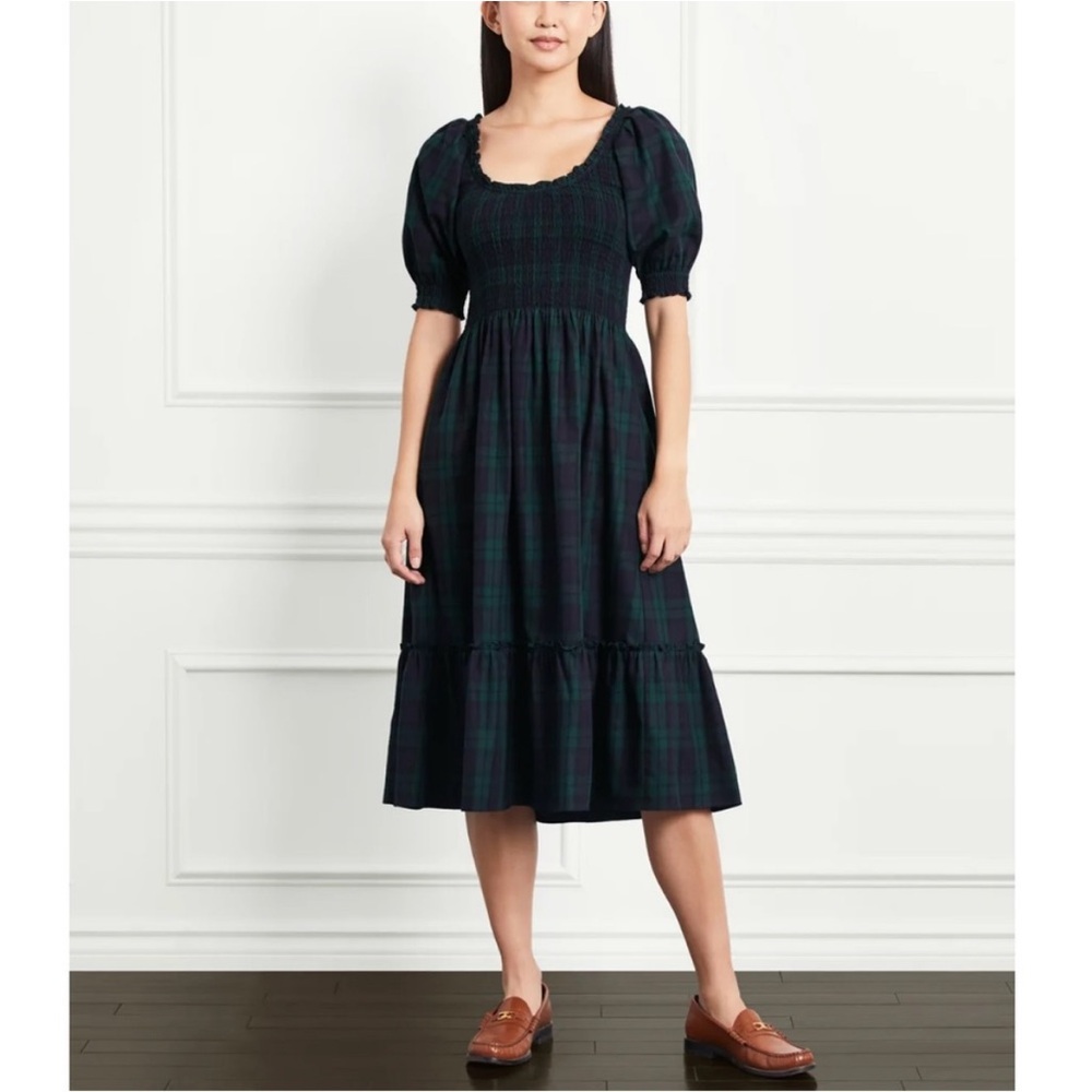 Hill House Home Blackwatch Plaid Louisa Nap Dress Size Small